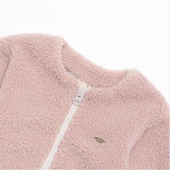 [Link] Fleece Zip-Up Jacket,Ivory, medium image number 7
