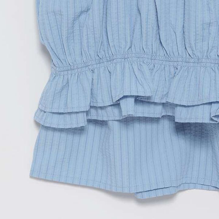 Long-Sleeve Shirt with Bustier,Blue, medium image number 9
