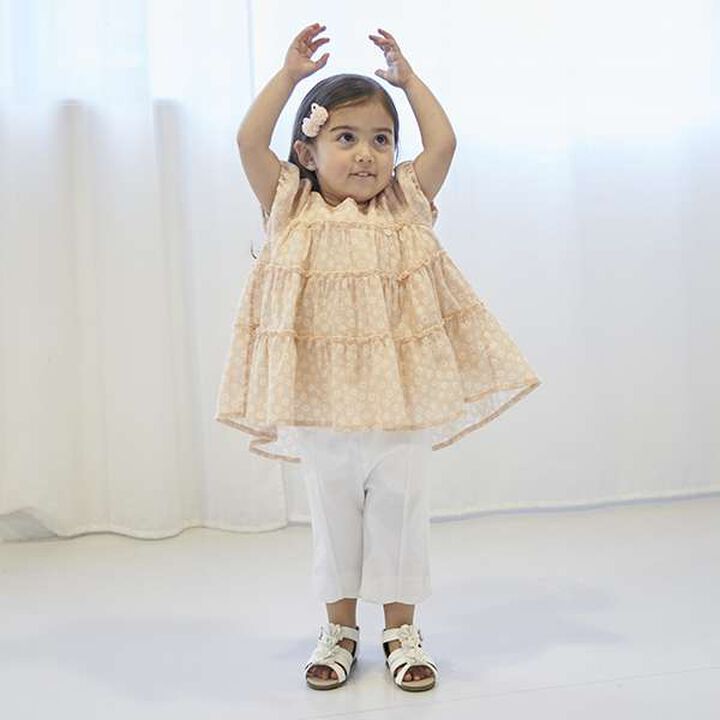 Smile Series Crinkled Tunic (Kids),Orange, medium image number 11