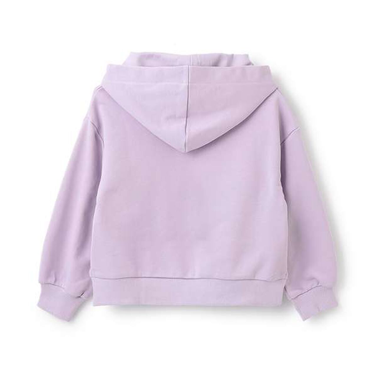 Checked Ribbon Hoodie,Lavender, large image number 1