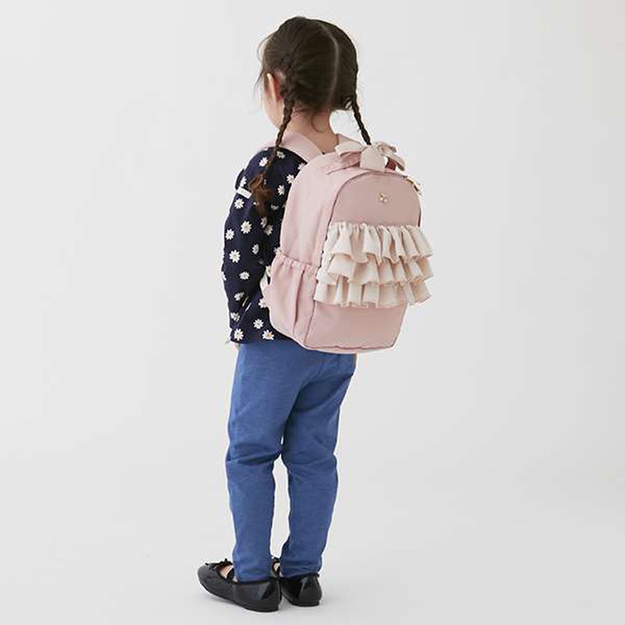 Chiffon Ruffle Backpack,Lavender, large image number 7