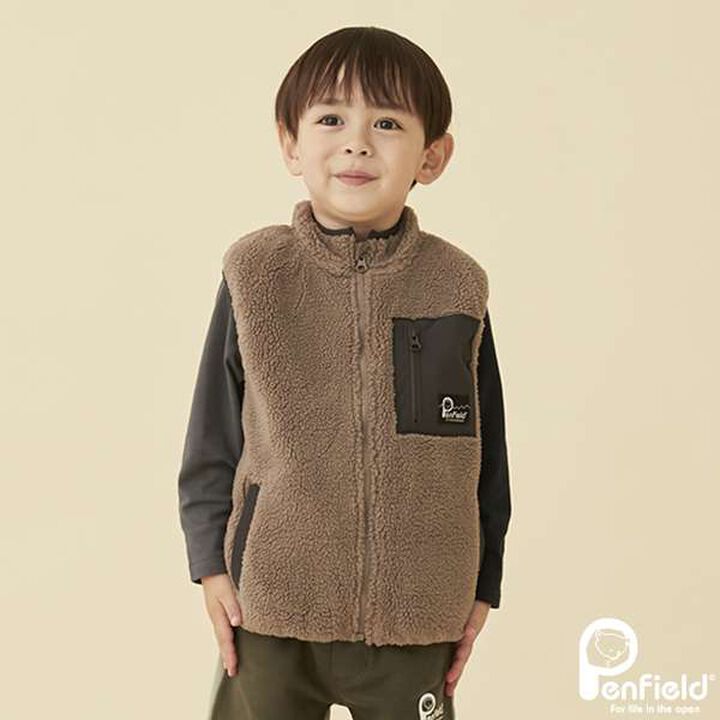Penfield Fleece Vest,Mocha tea, medium image number 0