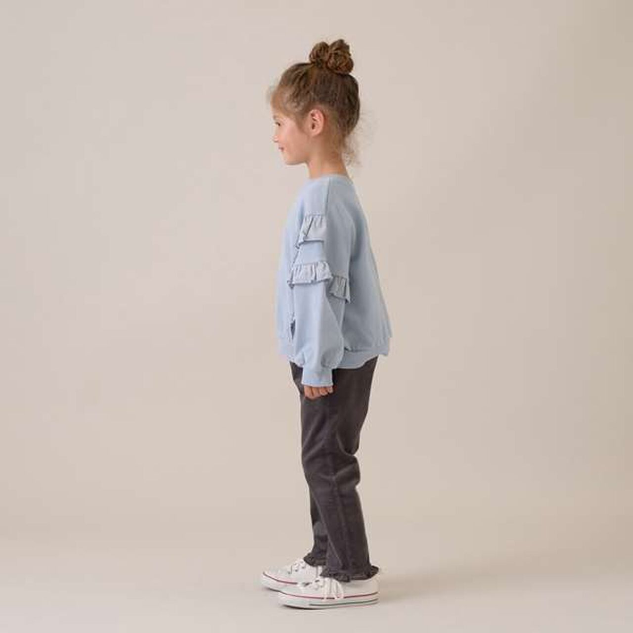 Heart Pocket Corduroy Pants,Charcoal gray, large image number 10
