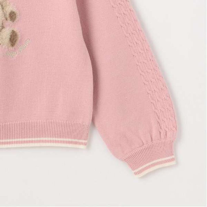 Teddy Bear Knit Pullover,Black, medium image number 11