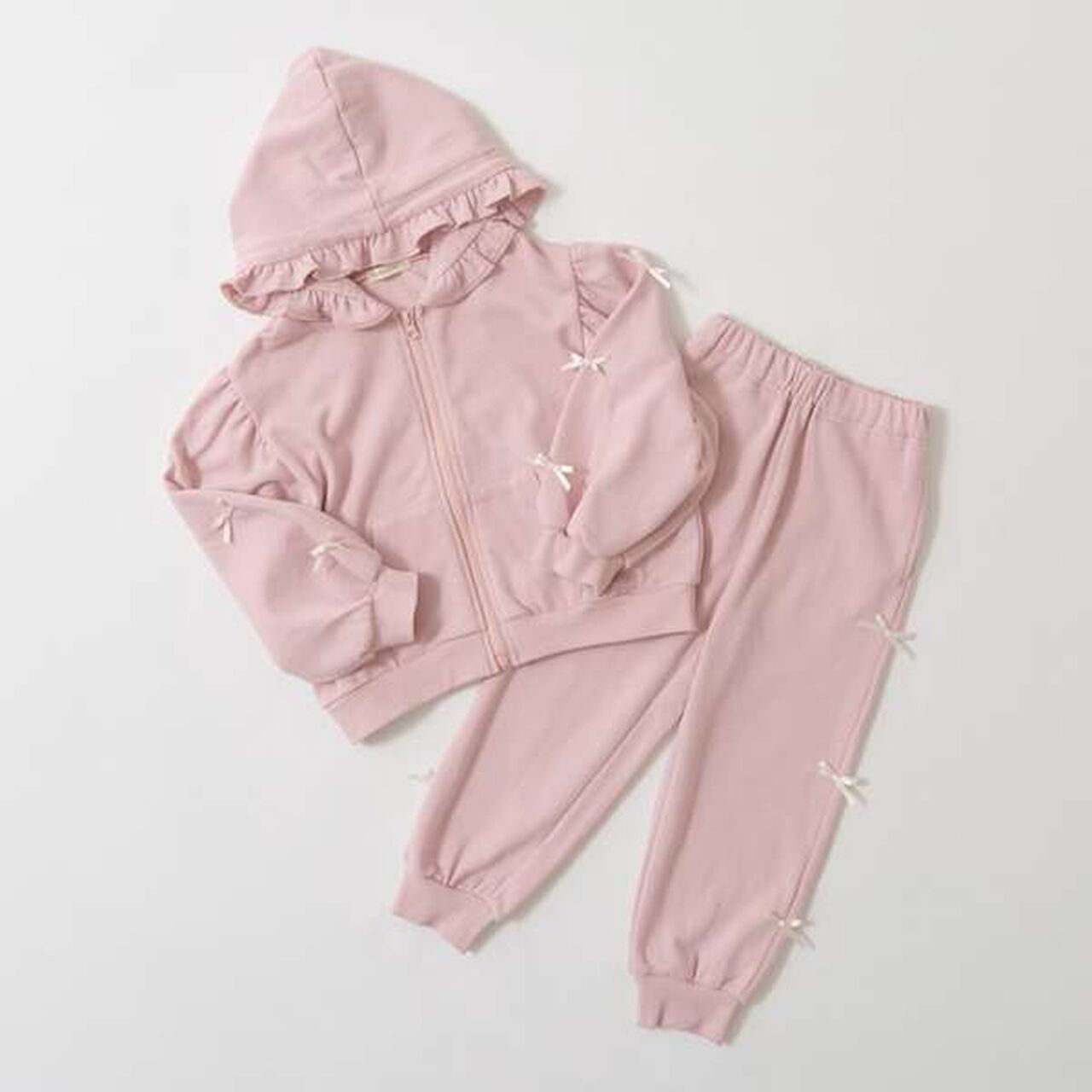 Pilling-Resist Ribbon-Trimmed Cuff Sweatshirt,Top gray, large image number 16