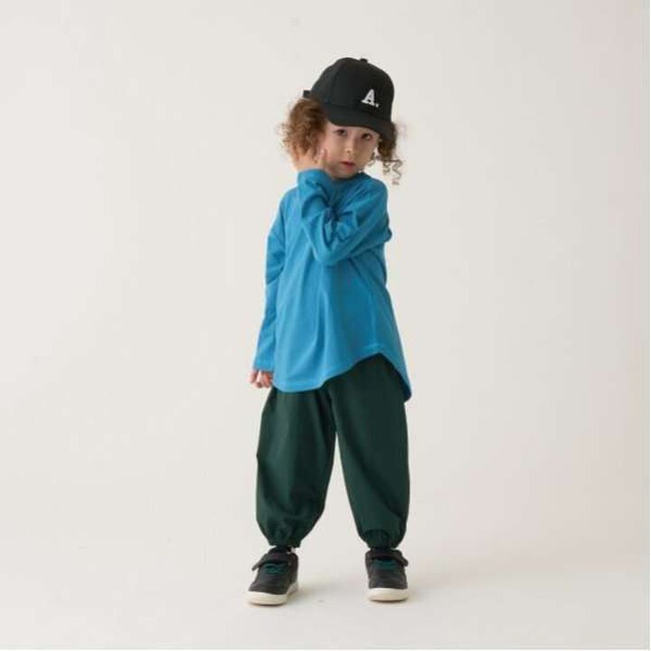 Mix & Match Nylon Pants,Deep green, medium image number 4