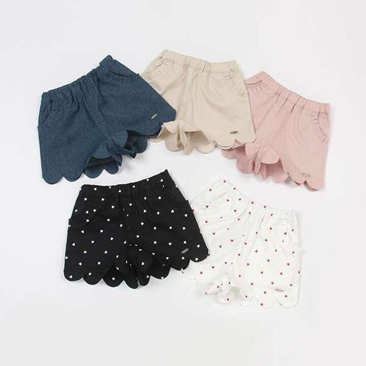 [Link] Scalloped Short Pants (Kids),Blue, medium image number 9