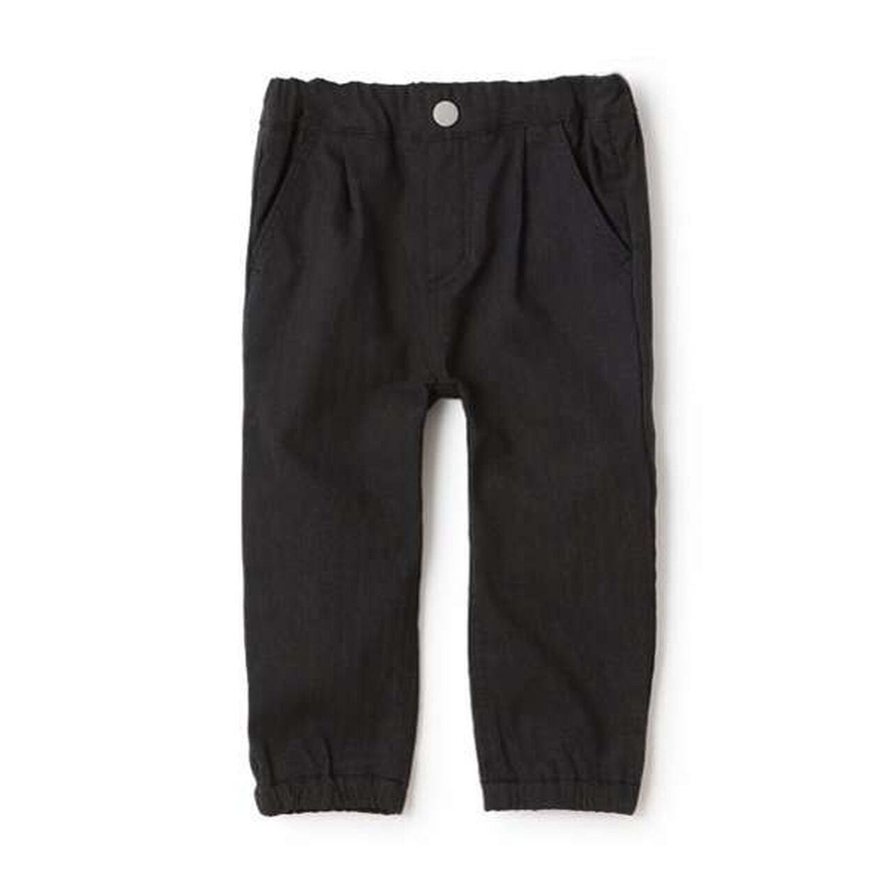 Stretch Herringbone Pants,Black, large image number 4