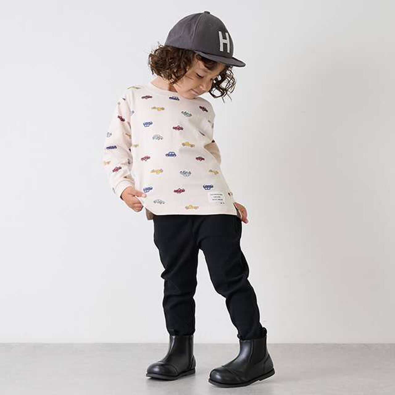 Affordable Boys 10-Length Leggings,Brown, large image number 1