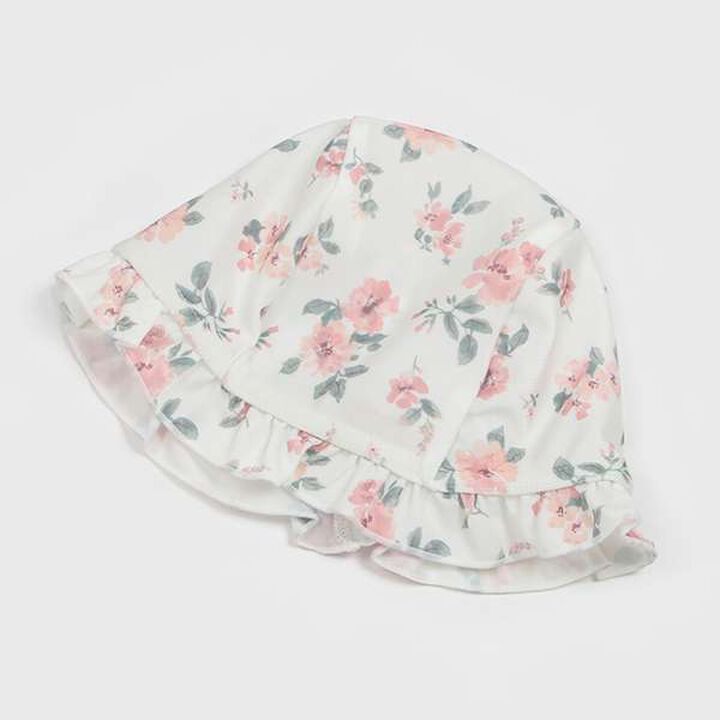 Floral Swim Cap,Off white, medium image number 0