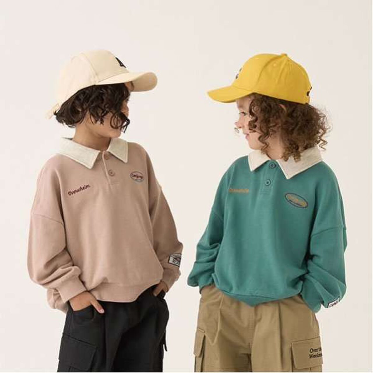 Pilling-Resistant Collared Sweatshirt,Beige, large image number 7
