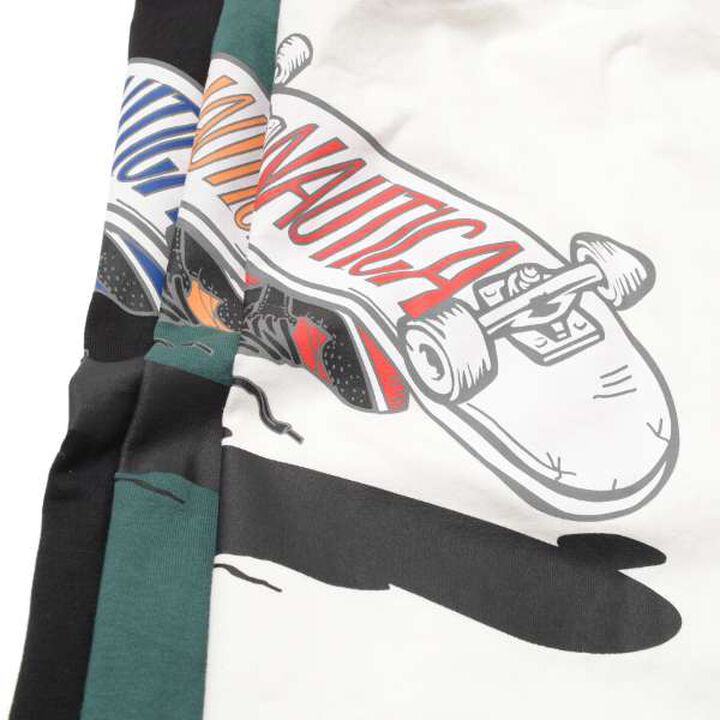 Nautica Back Skater Long Sleeve T-Shirt,White, medium image number 8