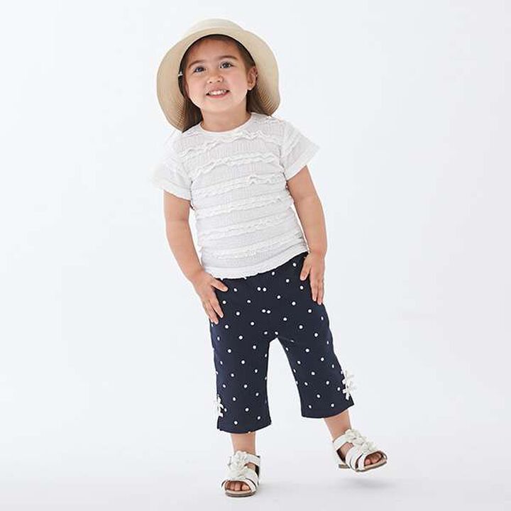 Stain-Resistant 7/8 Ribbon Pants,Navy, medium image number 15