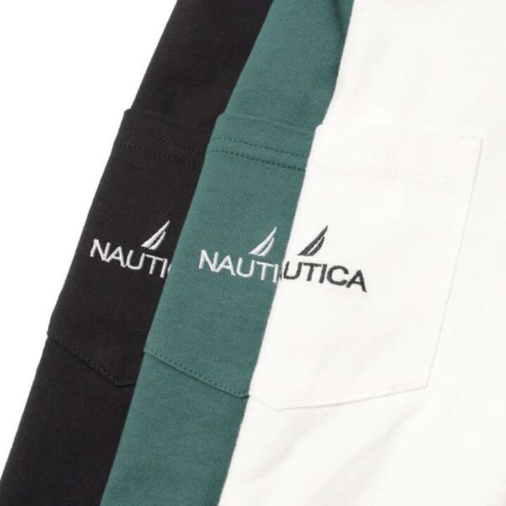 Nautica Back Skater Long Sleeve T-Shirt,White, medium image number 7