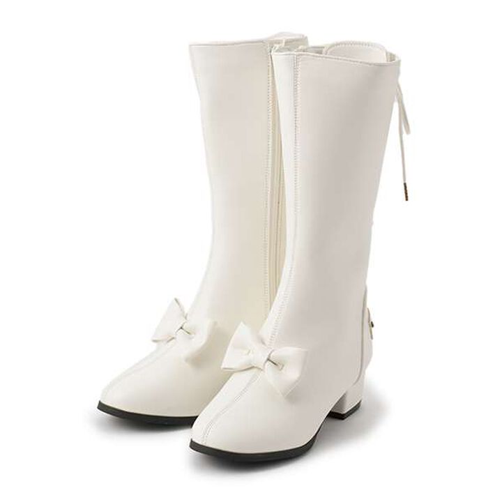 Lace-Up Back Long Boots,Black, medium image number 14