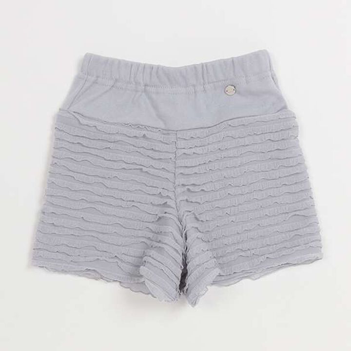 Cut Frill Shorts,Light blue, medium image number 0