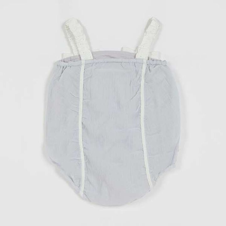 Shirred Overall,Light blue, medium image number 4