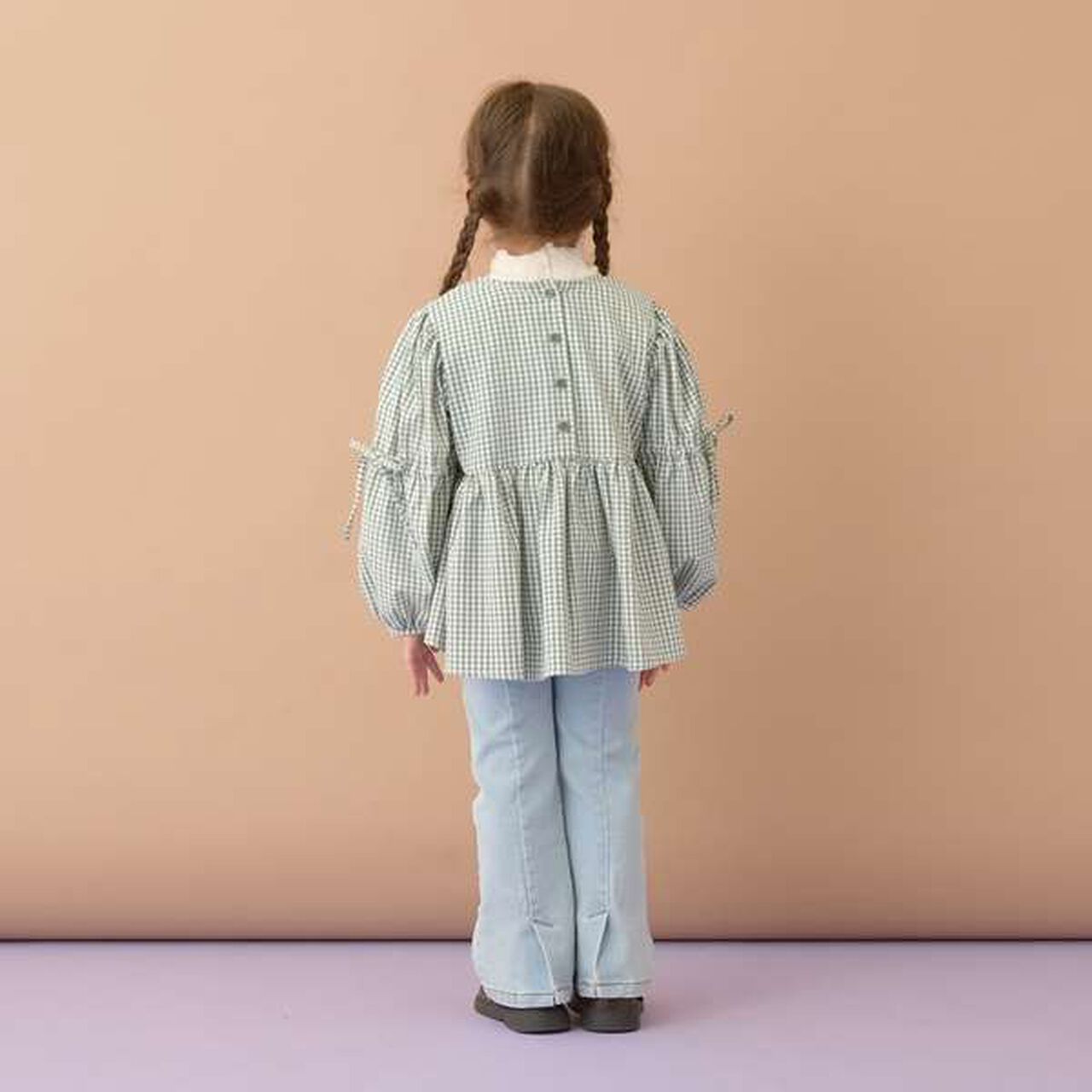 Voluminous Peplum Blouse,Salmon pink, large image number 3