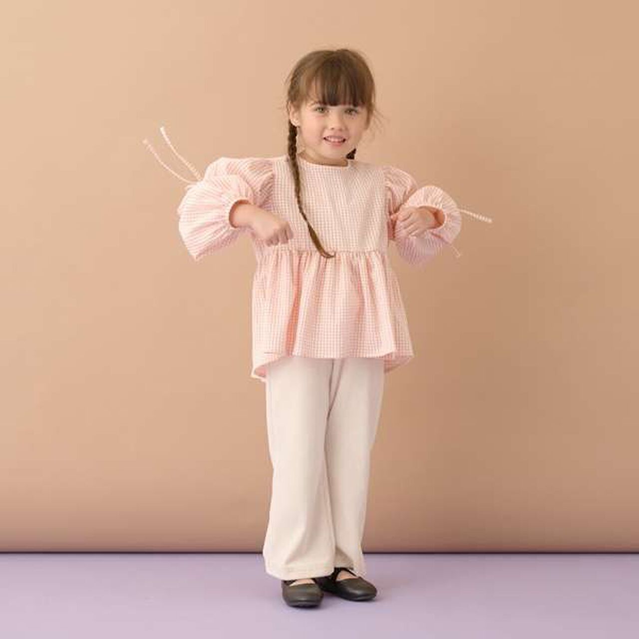 Voluminous Peplum Blouse,Salmon pink, large image number 16