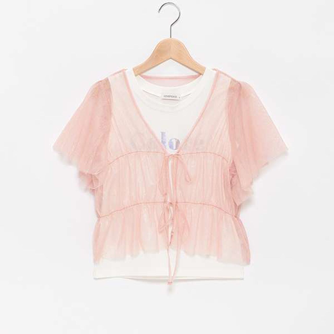 Tulle Bolero with Inner Lining,Off white, large image number 4