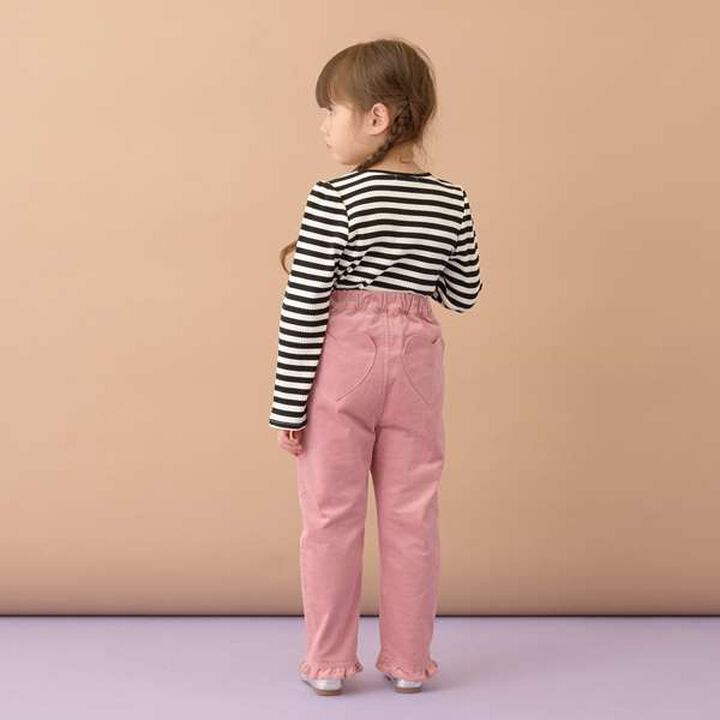 Heart Pocket Corduroy Pants,Charcoal gray, medium image number 4