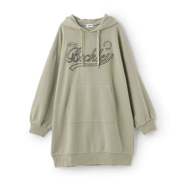 LTXC - LTX 3D Embroidered Hoodie One-Piece Dress,Smoke white, medium image number 3