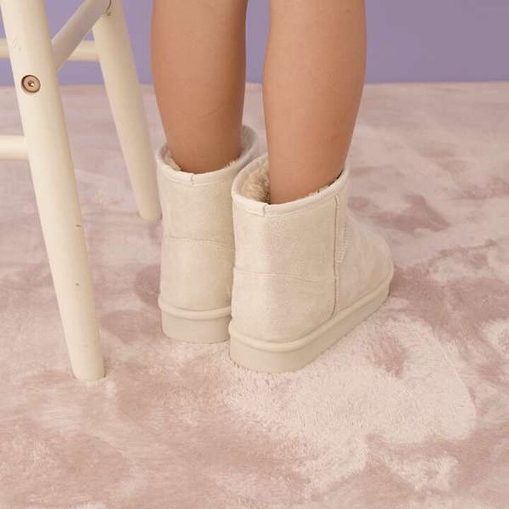 Cozy Faux Shearling Boots,Black, medium image number 3