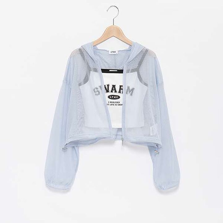 LTXC - Mesh Parka with Inner Layer,Sax blue, medium image number 6