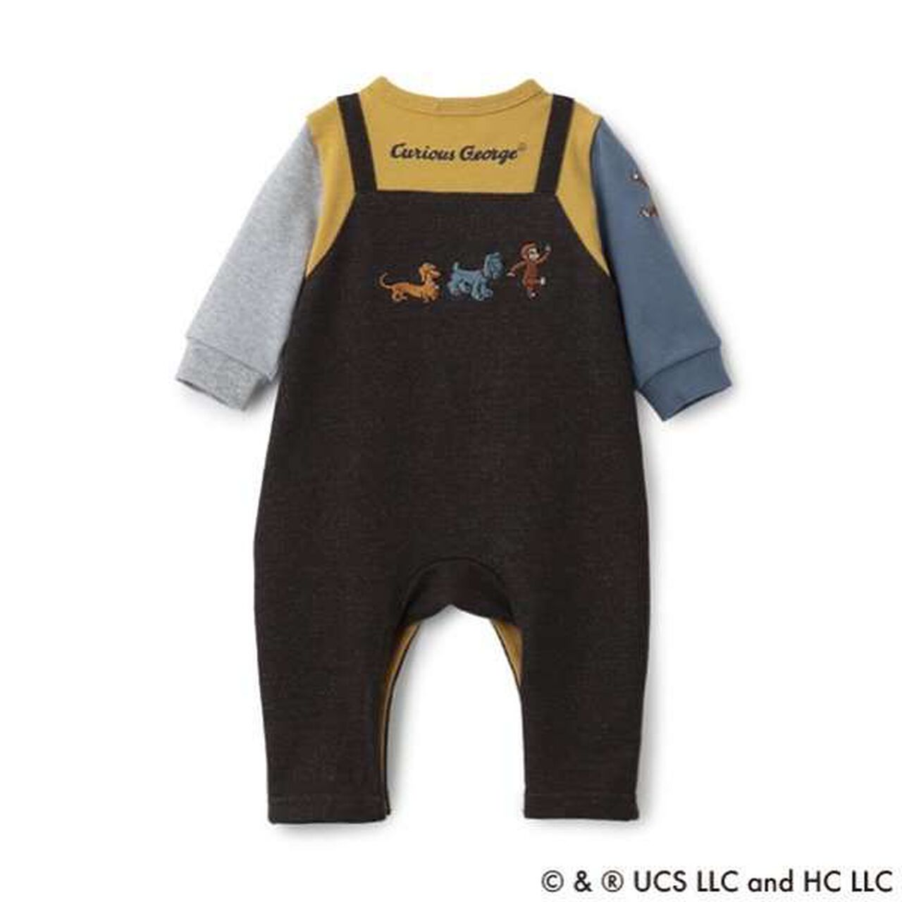 Curious George Overalls,Yellow, large image number 14