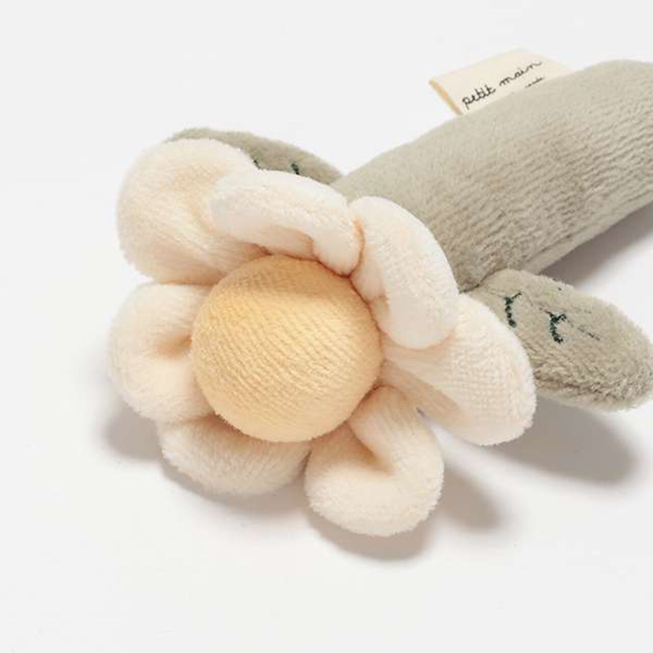 Flower & Moon Rattle,Lemon yellow, large image number 5