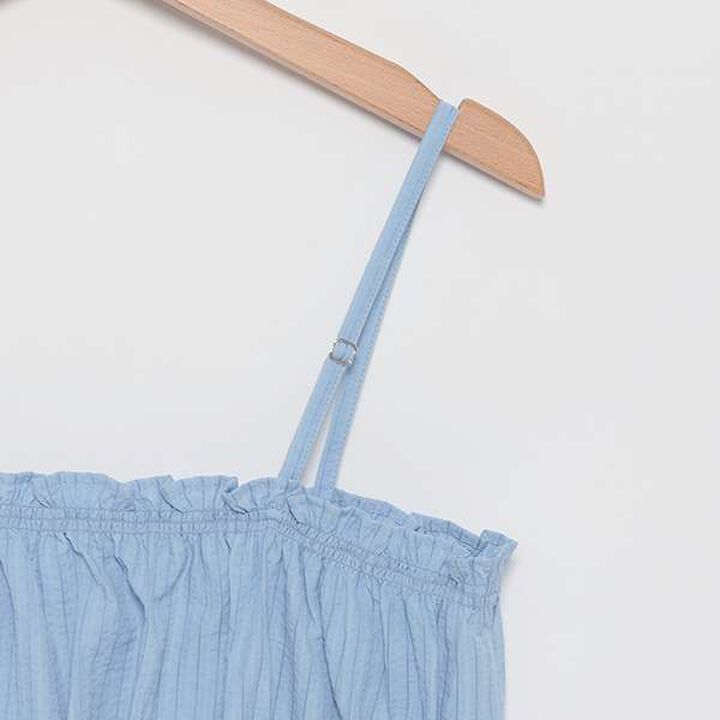 Long-Sleeve Shirt with Bustier,Blue, medium image number 18