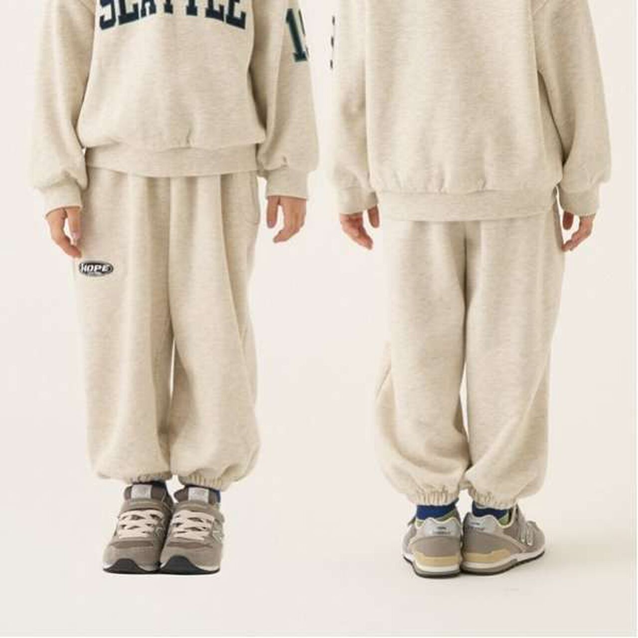 Cozy Fleece Color Block Sweatpants with Panels,Charcoal gray, large image number 17