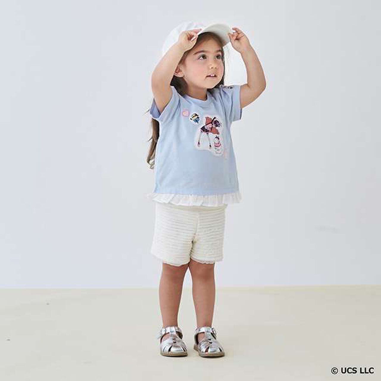 Cut Frill Shorts,Light blue, large image number 9