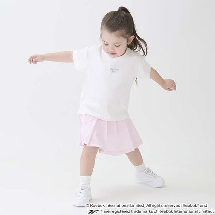 Reebok Logo Pleated Skirt Shorts,Light pink, medium image number 0