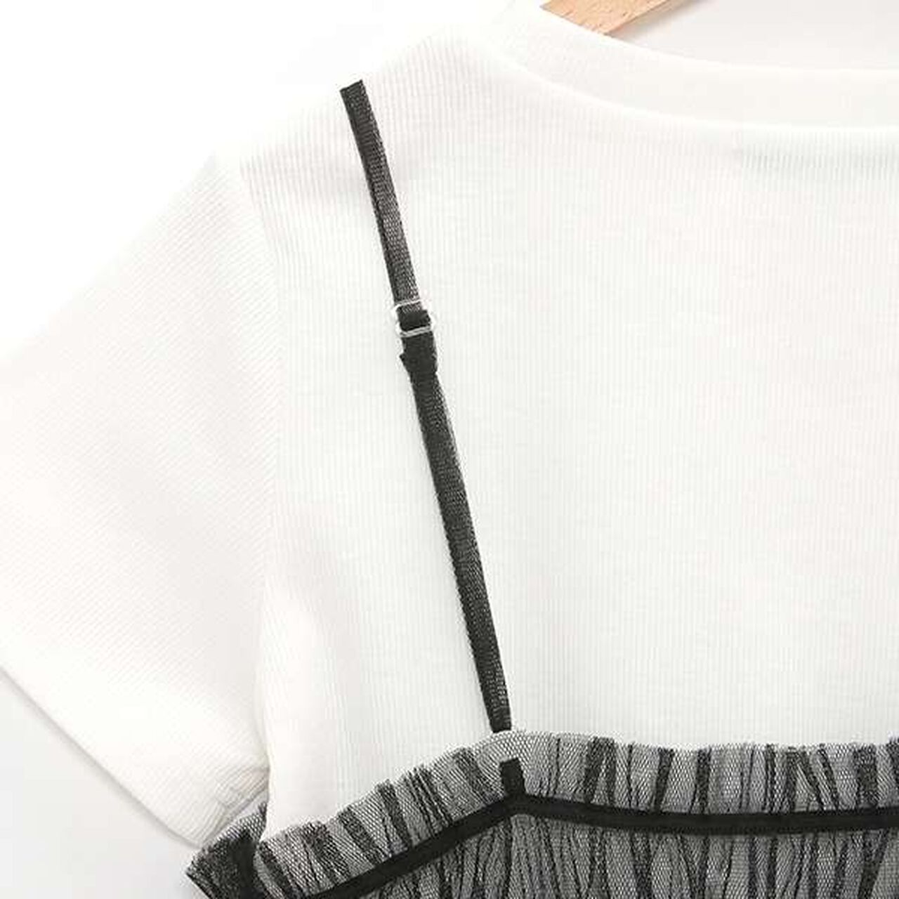 Tulle Dress Inner Set,Black, large image number 11