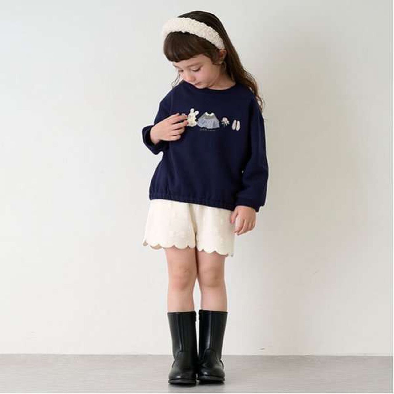 Quilted Shorts,Navy, large image number 14