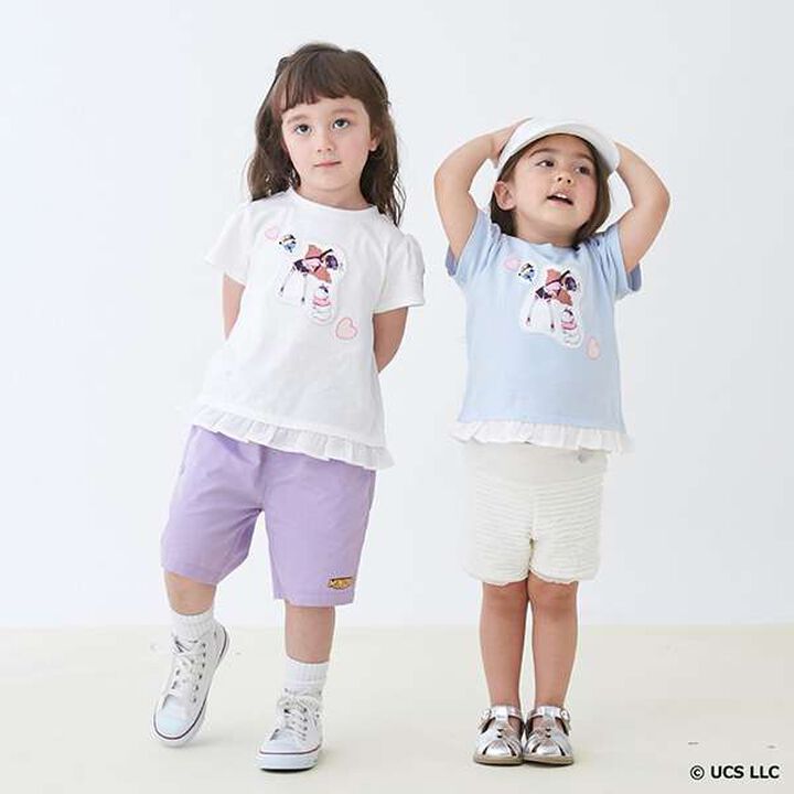 Cut Frill Shorts,Light blue, medium image number 12