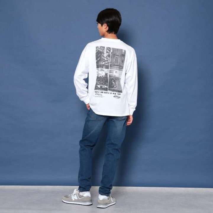 NYC Back Photo Long Sleeve T-Shirt,, medium