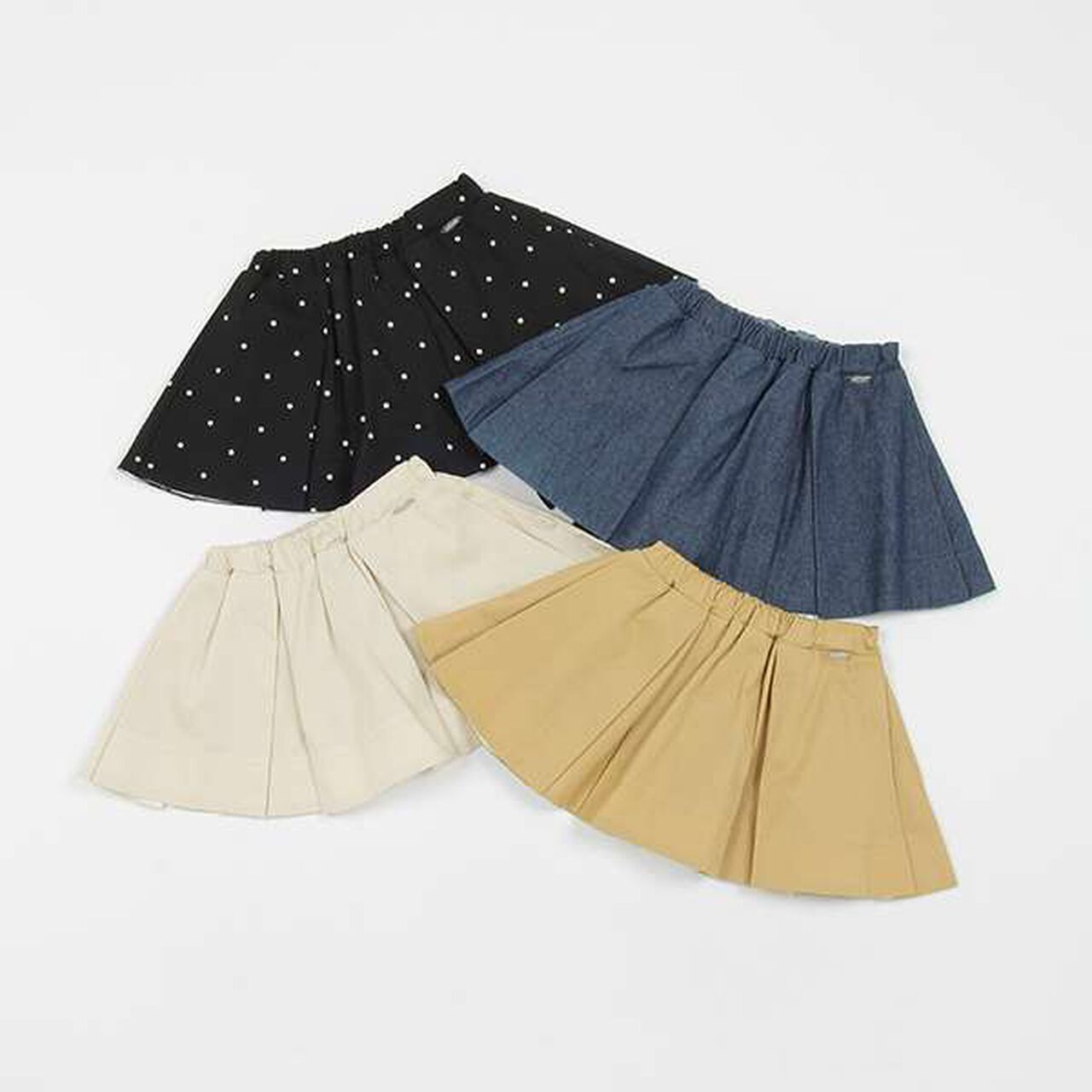 [Link] Volume Tuck Skirted Shorts (Kids),Navy, large image number 16