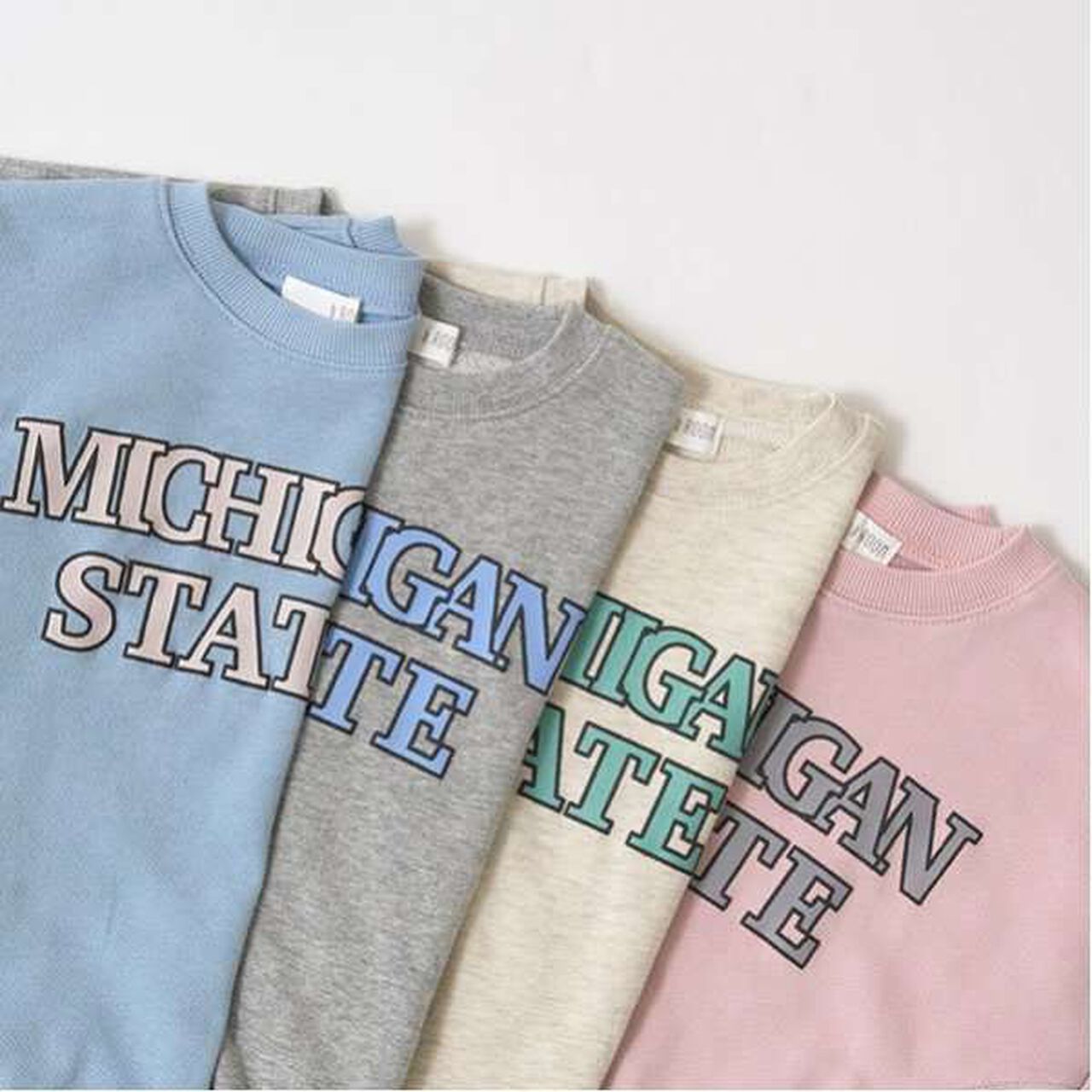 Pilling-Resistant Fleece College Logo Sweatshirt,Blue gray, large image number 13