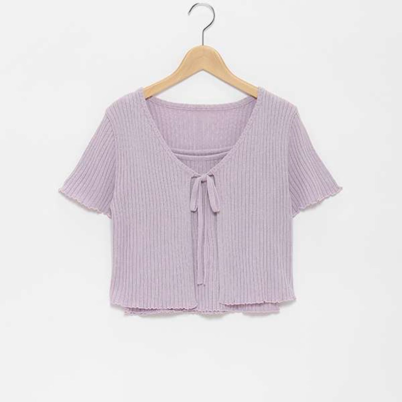 Shimmer Cardigan with Inner Layer,Off white, large image number 7