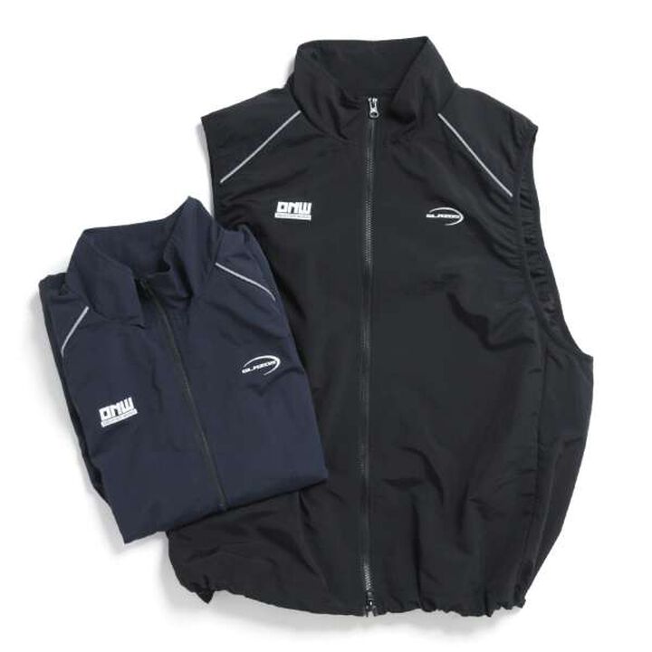 Logo Zip-Up Vest,Black, medium image number 9
