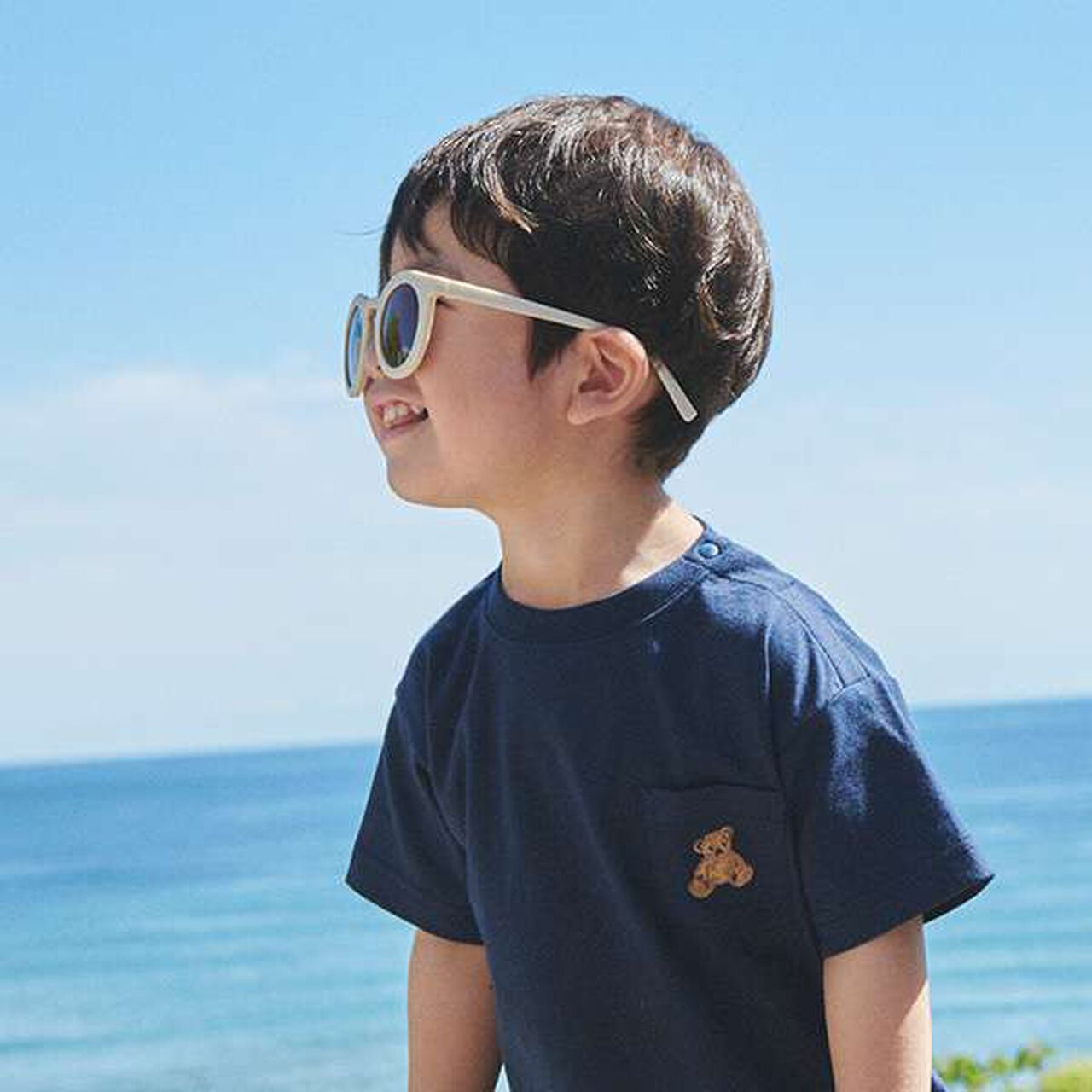 Boston Style Sunglasses,Ivory, large image number 9