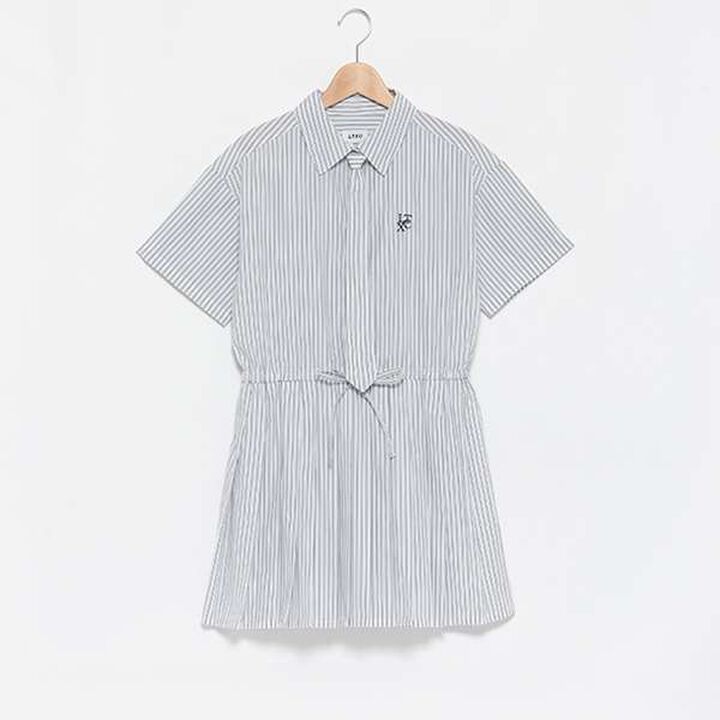 LTXC - Shirt One-Piece Dress with Tie,Black, medium image number 4