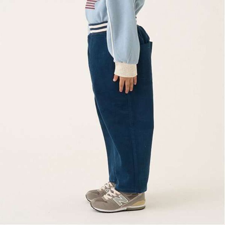 Corduroy Tapered Pants,Ink blue, medium image number 3