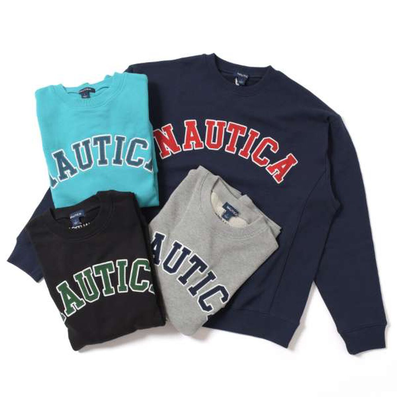 Nautica Logo Sweatshirt,Black, large image number 5