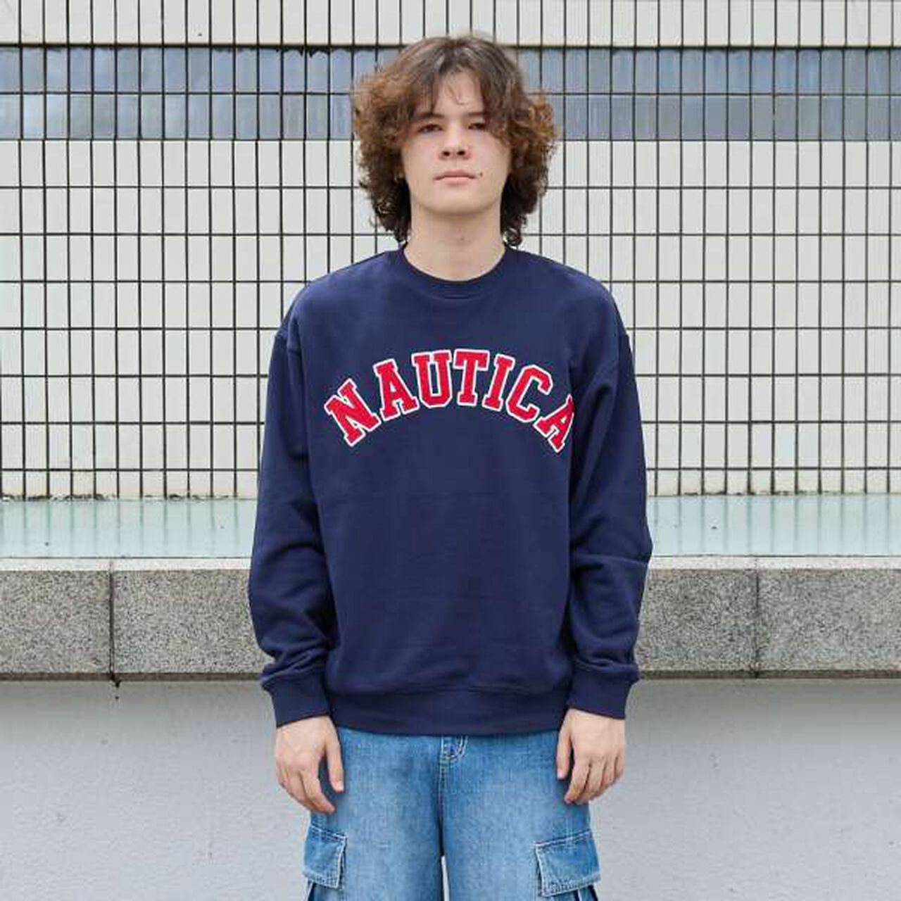 Nautica Logo Sweatshirt,Black, large image number 17