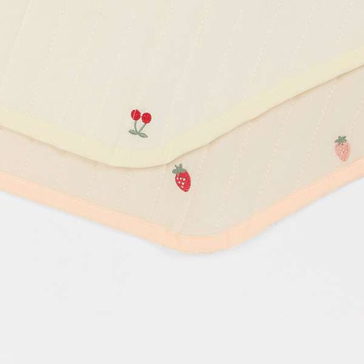 Ecru Cotton Bed Cover,Light pink, medium image number 3
