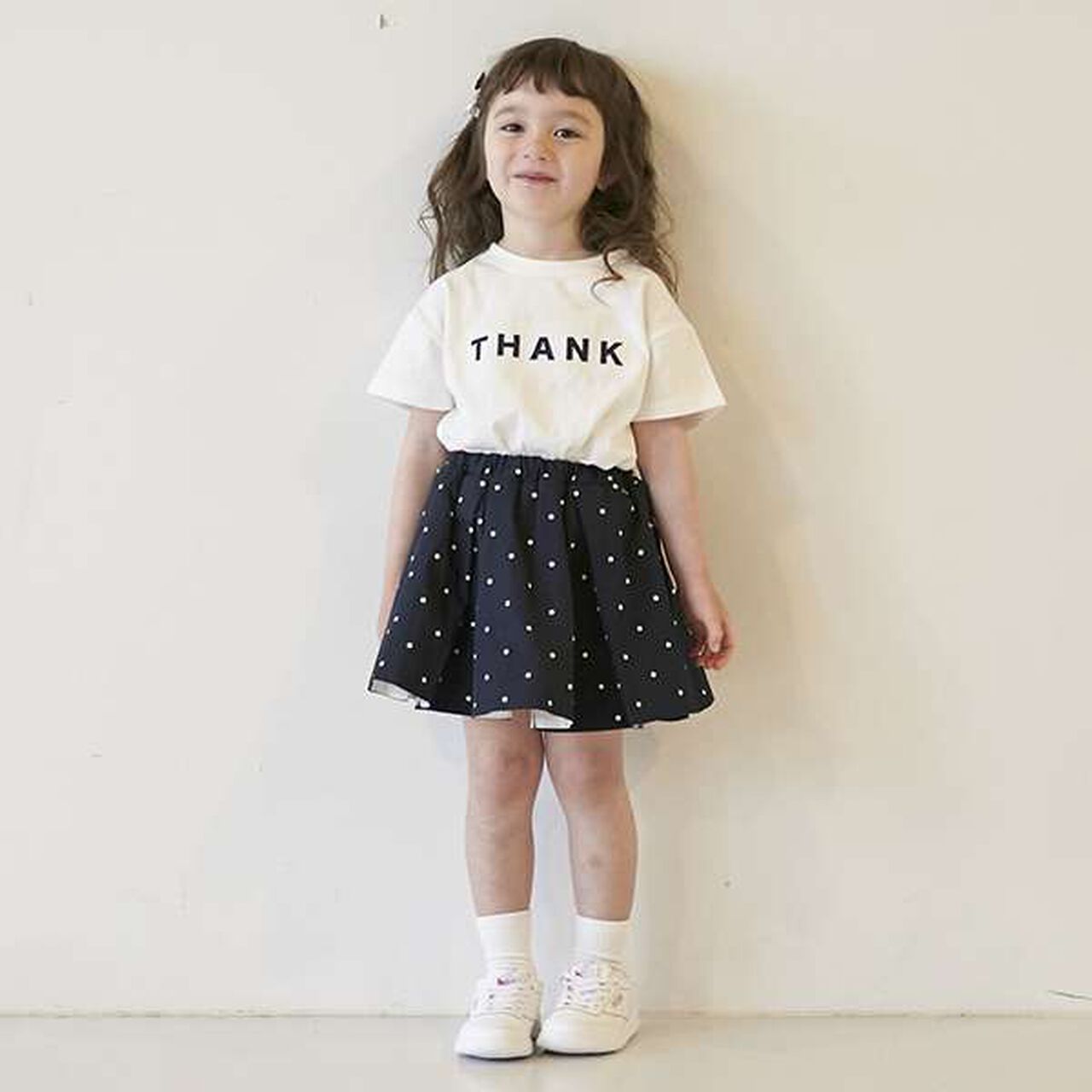 [Link] Volume Tuck Skirted Shorts (Kids),Navy, large image number 0