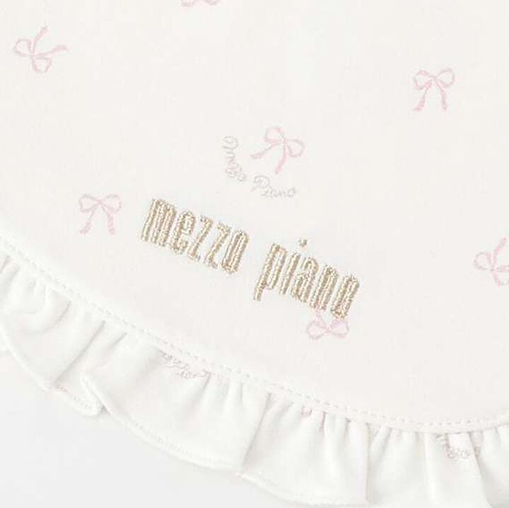 Ribbon & Rose Bib and Socks Set,Off white, medium image number 4